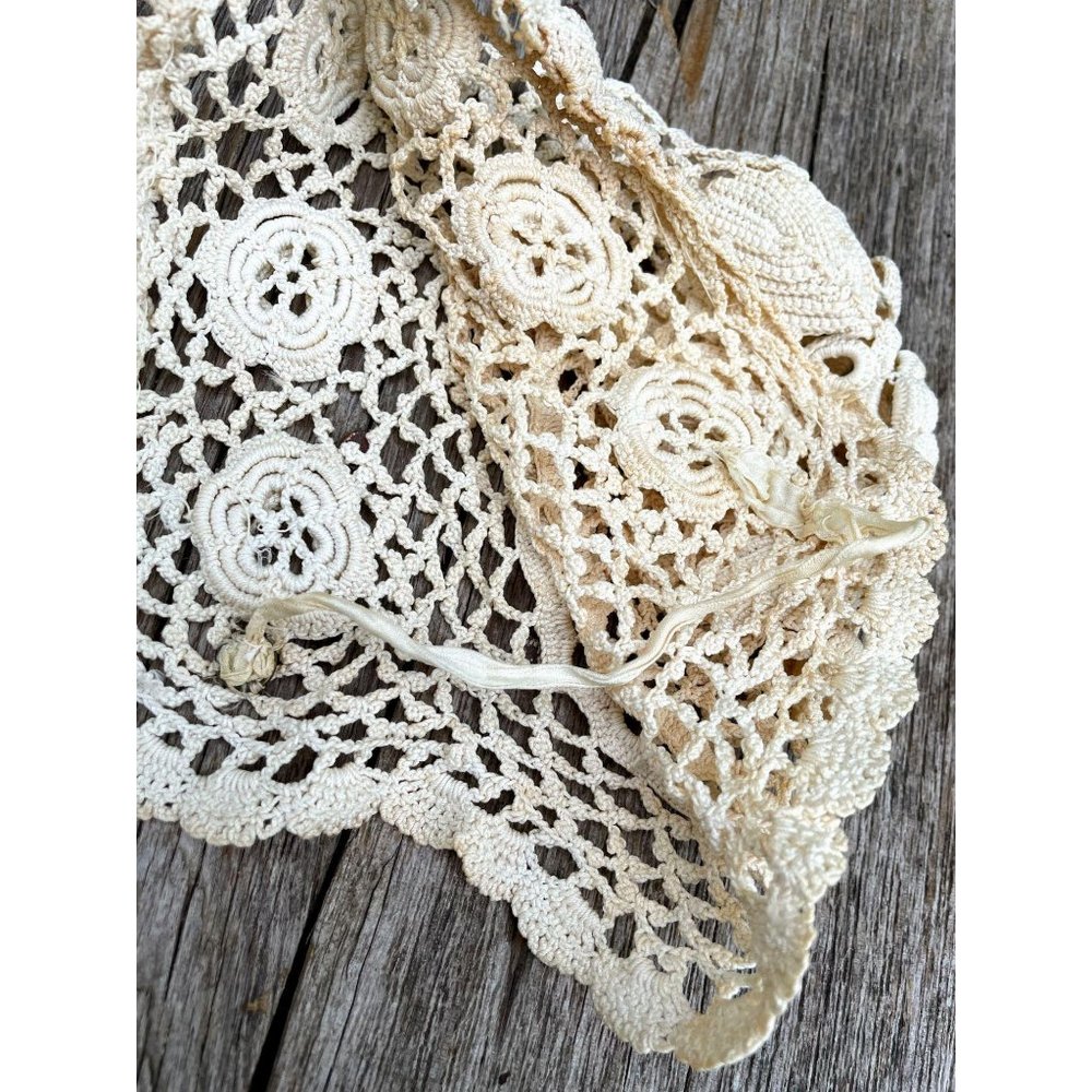 Antique lot crochet baby hat Wool/cotton - Picture 6 of 16